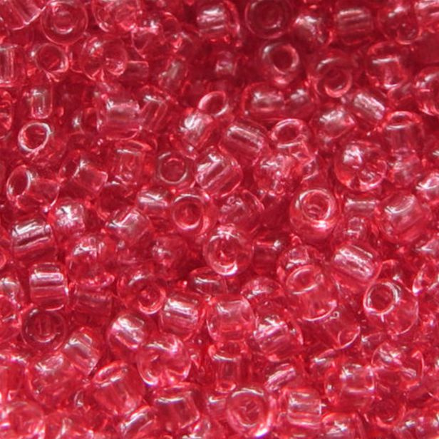 Transparent - Rose 11/0 Japanese Seed Beads (6in tube)
